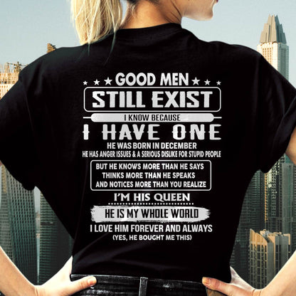GOOD MEN STILL EXIST I KNOW BECAUSE I HAVE ONE - GIFT FOR WIFE FROM HUSBAND