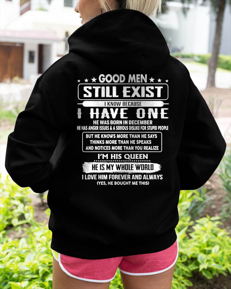 GOOD MEN STILL EXIST I KNOW BECAUSE I HAVE ONE - GIFT FOR WIFE FROM HUSBAND