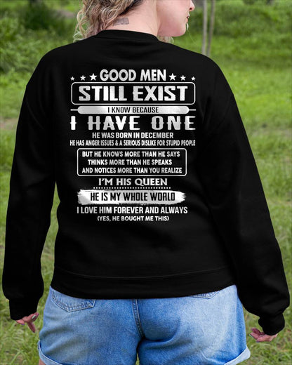 GOOD MEN STILL EXIST I KNOW BECAUSE I HAVE ONE - GIFT FOR WIFE FROM HUSBAND